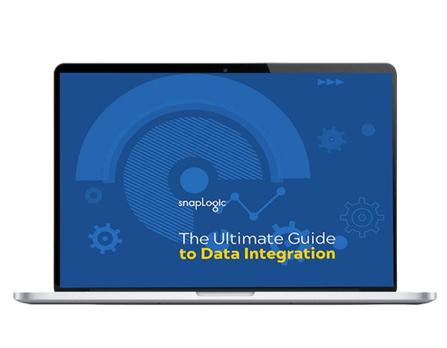 Skärm visar e-boken den ultimata guiden till datainegration